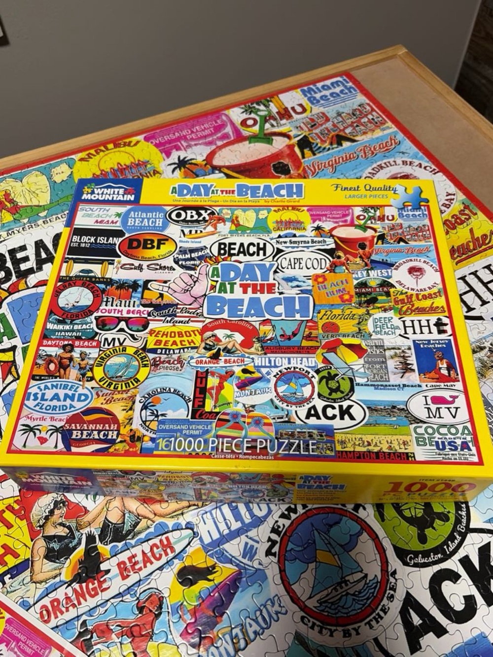 White Mountain A Day At The Beach Sticker Collage (2022) 🎨 Charlie Girard